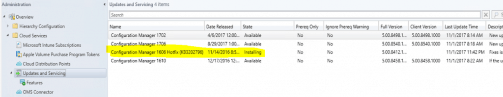 SCCM Upgrade with an Offline Service Connection Point | ConfigMgr 5