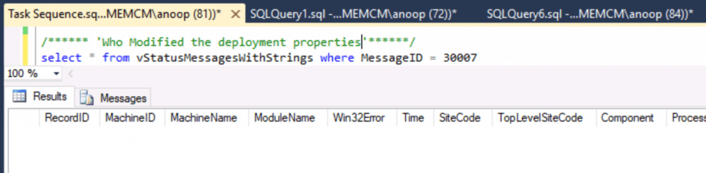 Who Modified ConfigMgr Task Sequence Deployment