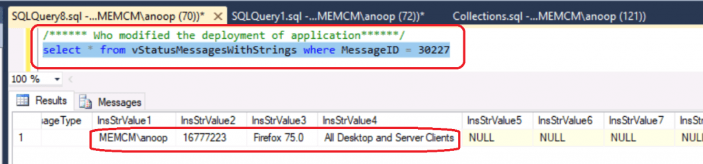 Who Modified App Deployment from ConfigMgr 1