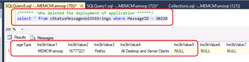 Who Modified App Deployment from ConfigMgr