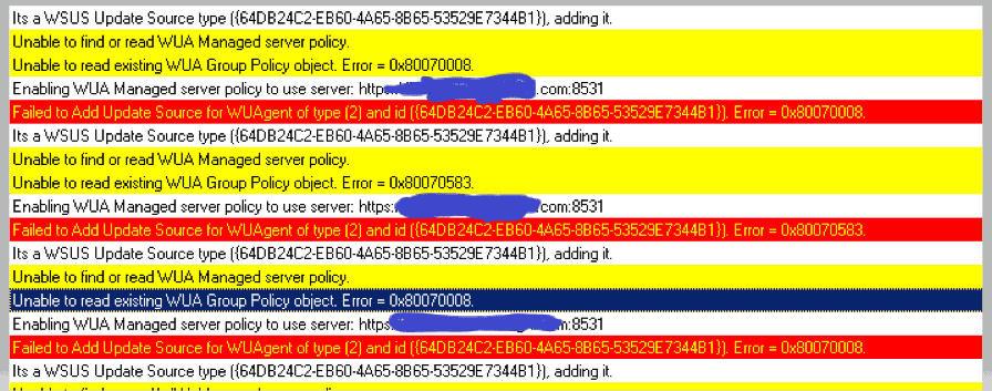 Fix SCCM Scan Failed to Add Update Source for WUAgent | ConfigMgr