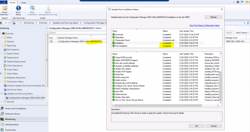 ConfigMgr 2002 Rollup Update HotFix KB 4563473 - SCCM