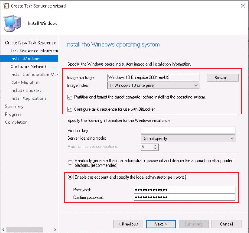 how to deploy windows 10 using sccm