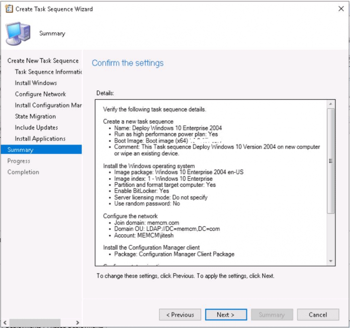 deploy windows 10 using sccm