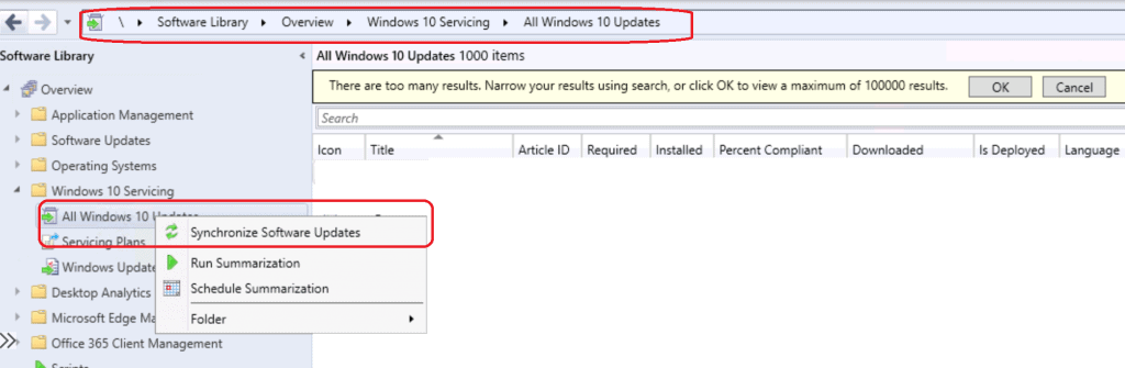 Enable Windows 10 servicing using SCCM - ConfigMgr