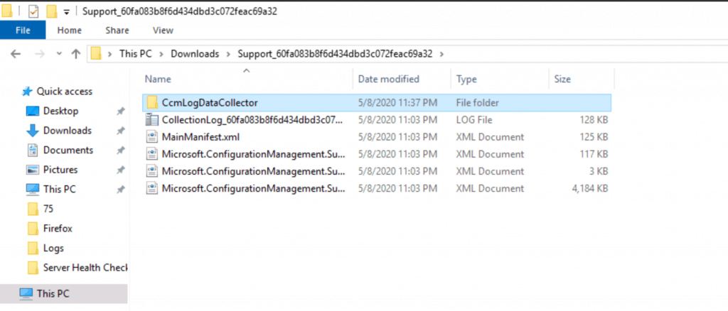 SAVE - Collect SCCM Client Logs - Configuration Manager Client Diagnostics