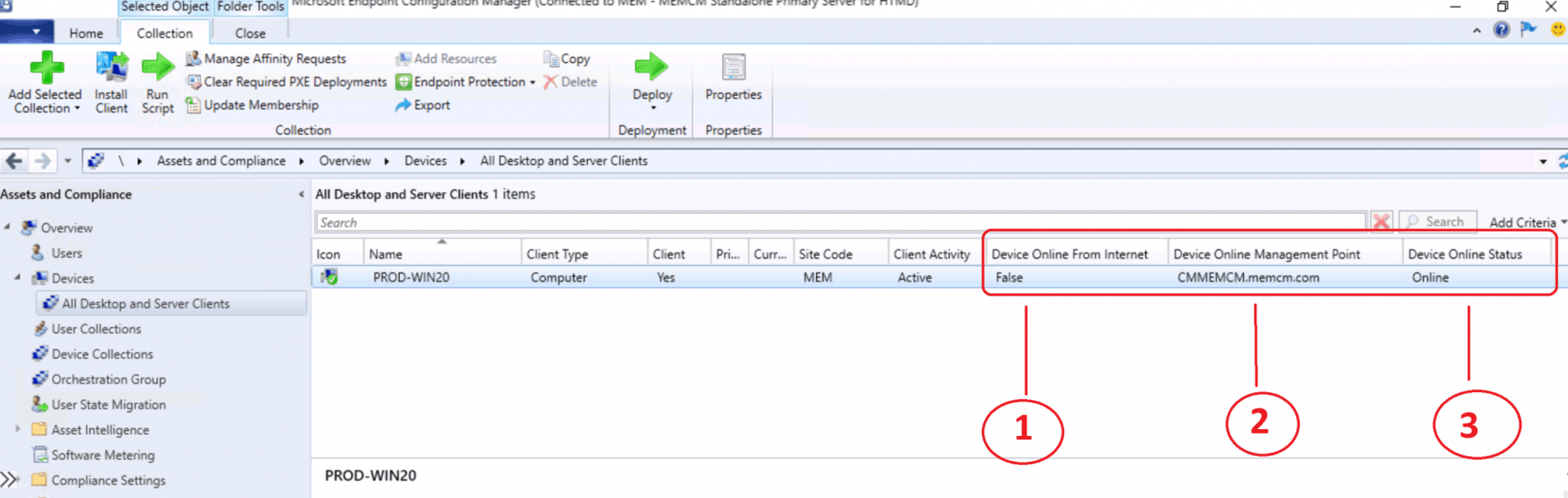 Monitor ConfigMgr Client Status From SCCM Console | Online | Offline ...