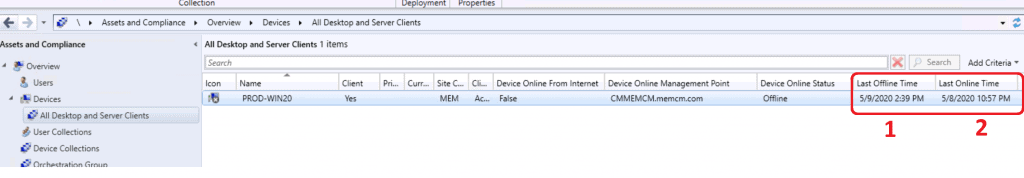 Monitor ConfigMgr Client Status from SCCM Console | Online | Offline 1 Monitor ConfigMgr Client Status from SCCM Console | Online | Offline - Fig.1