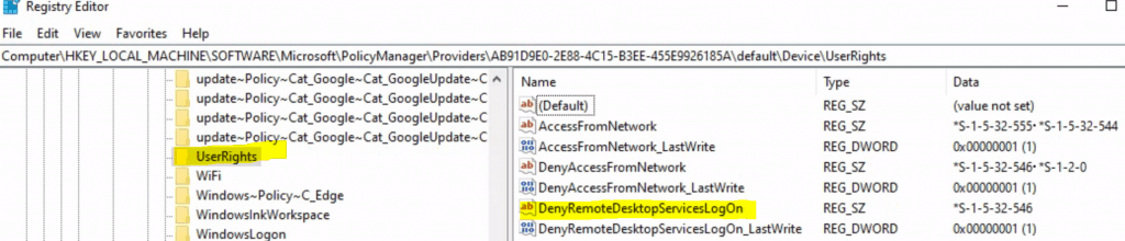 AVD Remote Desktop Logon Issue - Deny Remote Desktop Services Logon