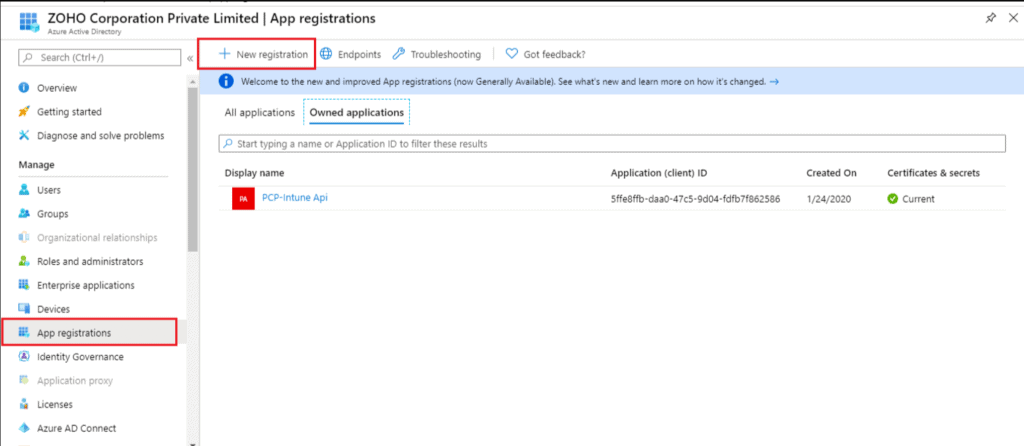 Intune Application Management Using ManageEngine Patch Connect Plus - Fig.1