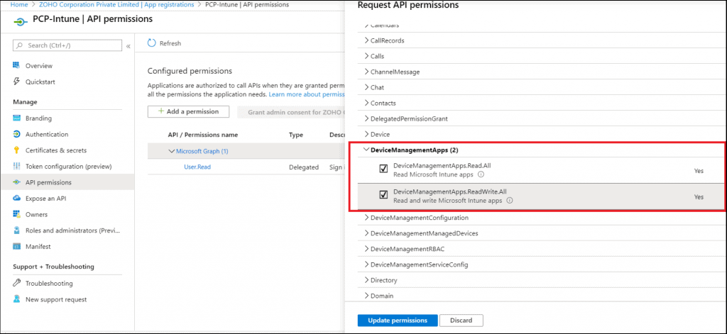 Intune Application Management - Patch Connect Plus