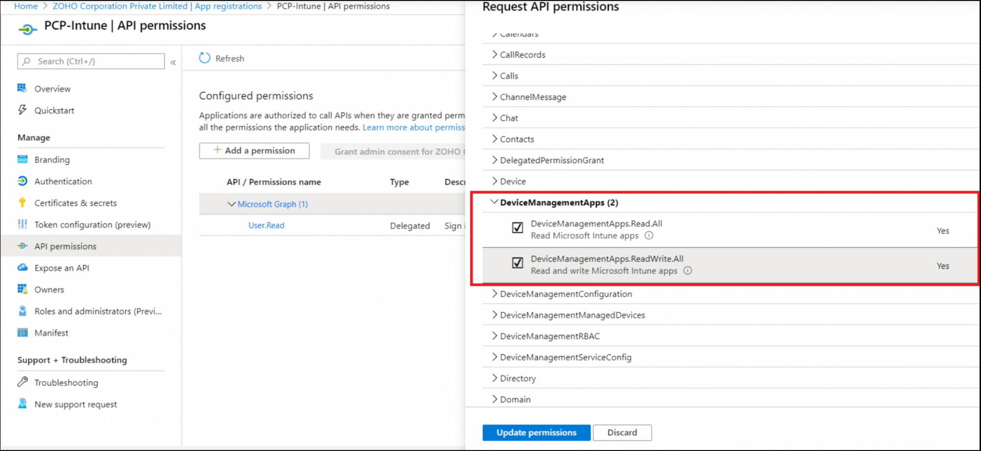 Intune Application Management Using ManageEngine Patch Connect Plus ...