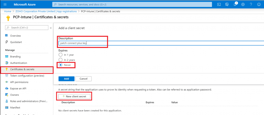 Intune Application Management - Patch Connect Plus