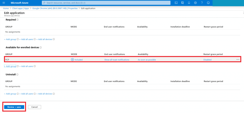 Intune Application Management - Patch Connect Plus