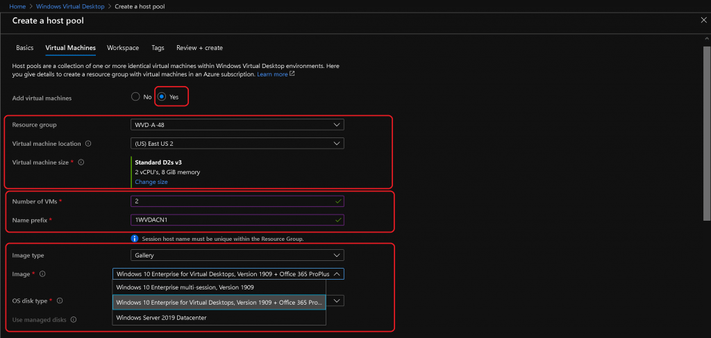 Create Virtual Machines and Add to AVD Host Pool 