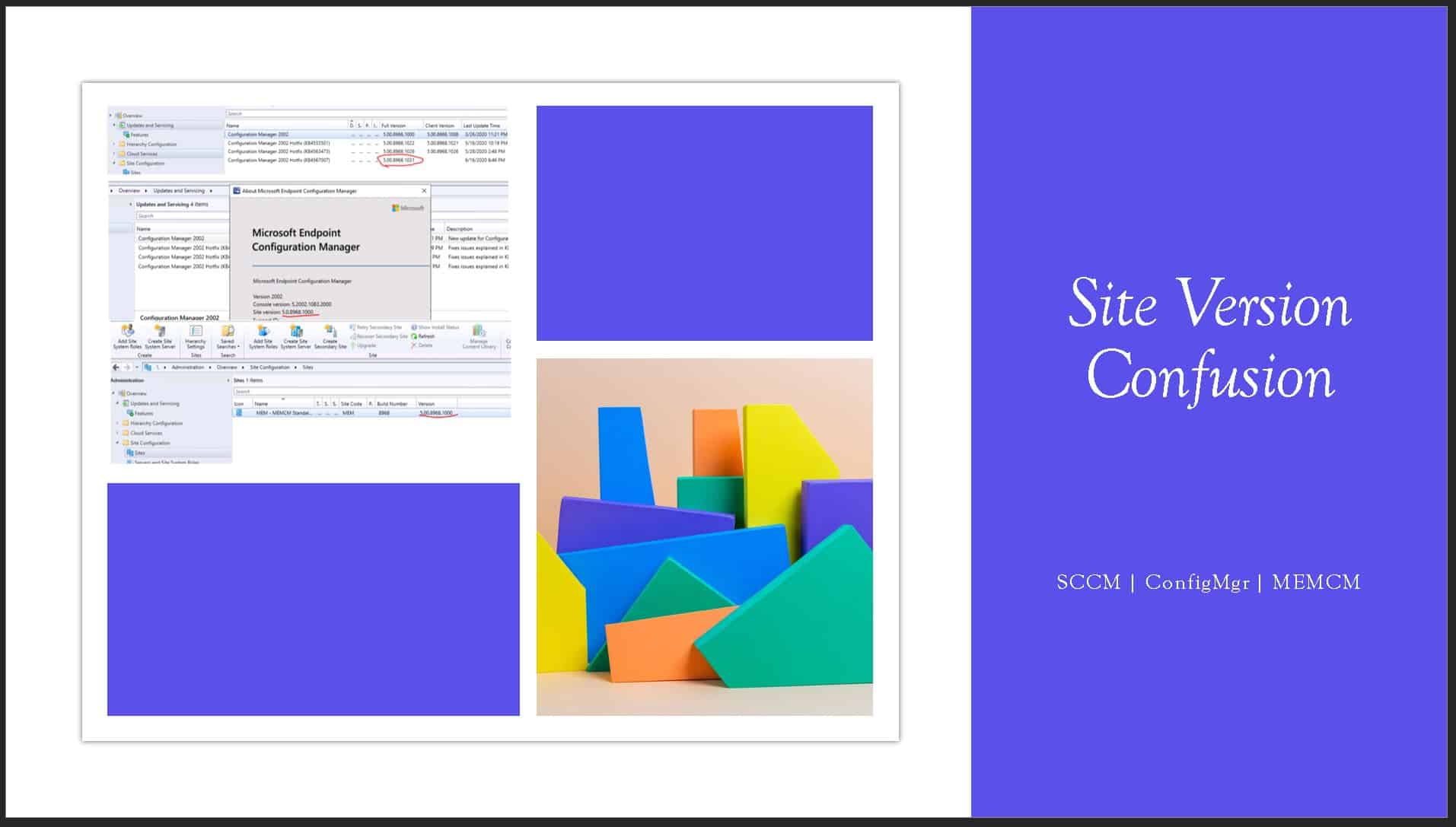SCCM 2002 Site Version Confusion