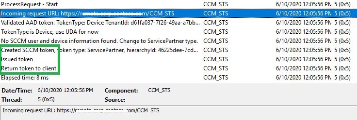 CCM_STS.log CMG connection point server