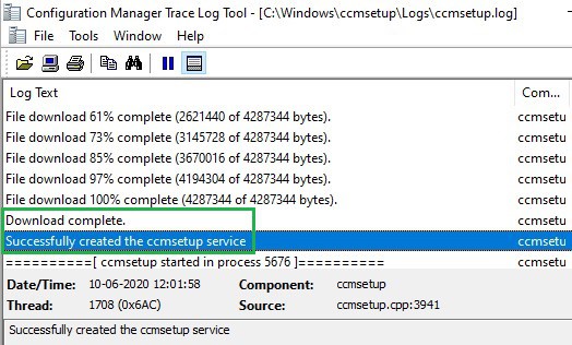 ccmsetup service - ConfigMgr Client Deployment Using Intune | Workflow | SCCM