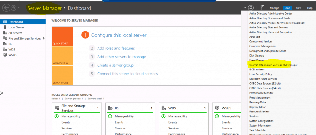 List of SCCM MP IIS Virtual Directories