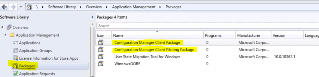 SCCM Redistribute Configuration Manager Client Upgrade Package