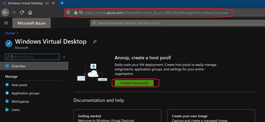 AVD Admin Experience Create New Host Pool | Workspace | Session Host - Fig.3