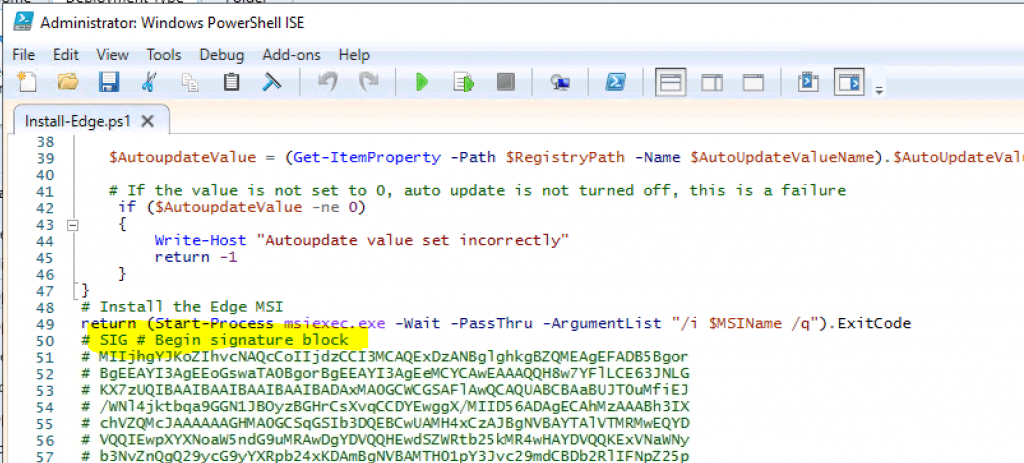 SCCM - ConfigMgr - Edge Chromium Unmatched Exit Code (1) Is Considered An Execution Failed