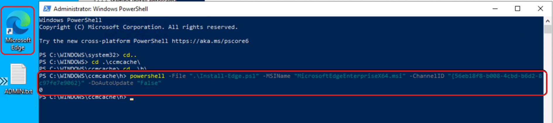 ConfigMgr Edge Chromium Unmatched Exit Code (1) Execution Failed SCCM