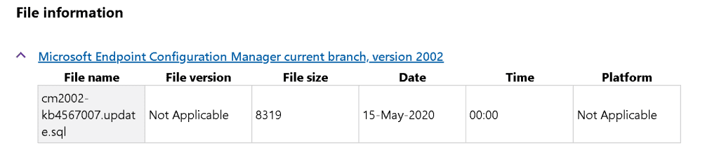 SCCM 2002 Site Version Confusion HotFix KB4567007 Update | ConfigMgr 1