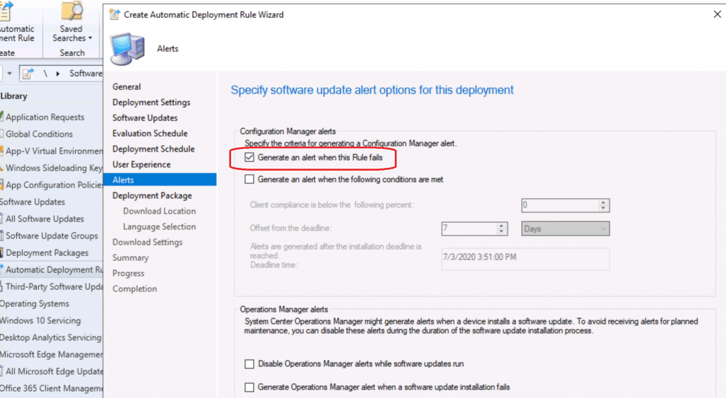 SCCM ADR Automatic Deployment Rule Creation Process 6