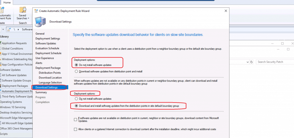 SCCM ADR Automatic Deployment Rule Creation Process 10