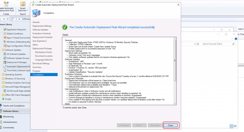 Create ConfigMgr Automatic Deployment Rule | ADR | SCCM