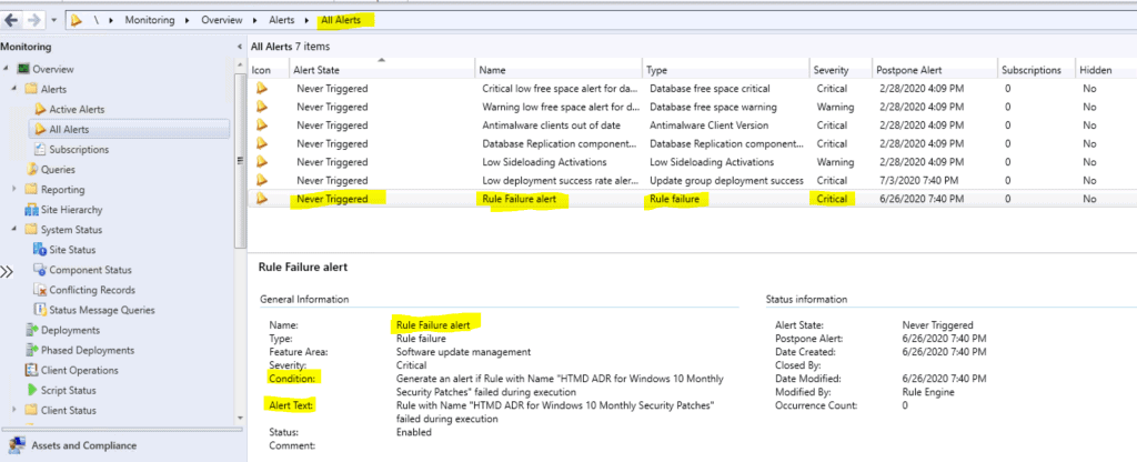 SCCM ADR Failure Alerts Setup Using ConfigMgr Subscriptions | ConfigMgr - Fig.3