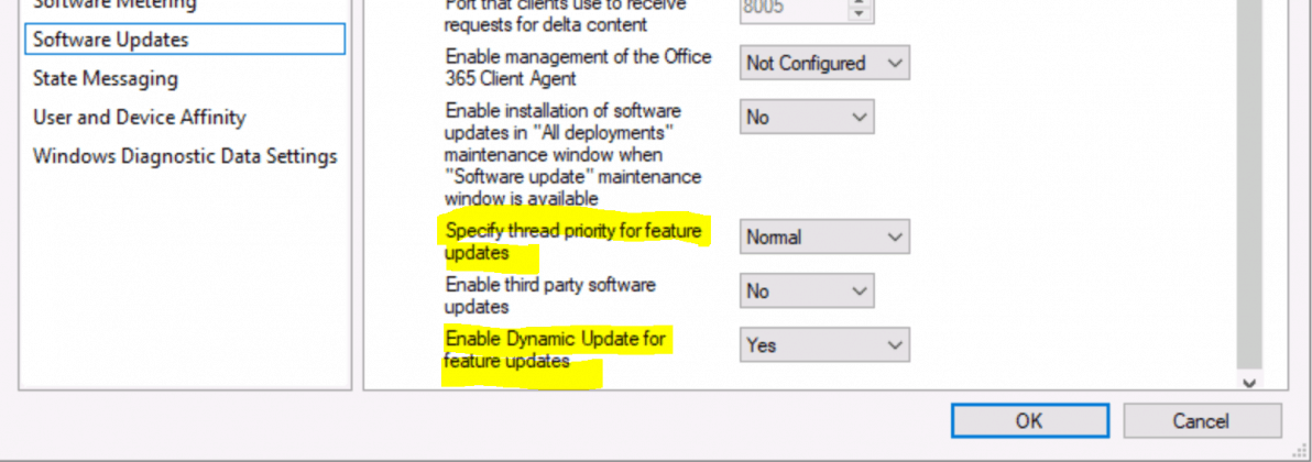 Windows 11 22H2 Upgrade using SCCM Feature Update Option 1