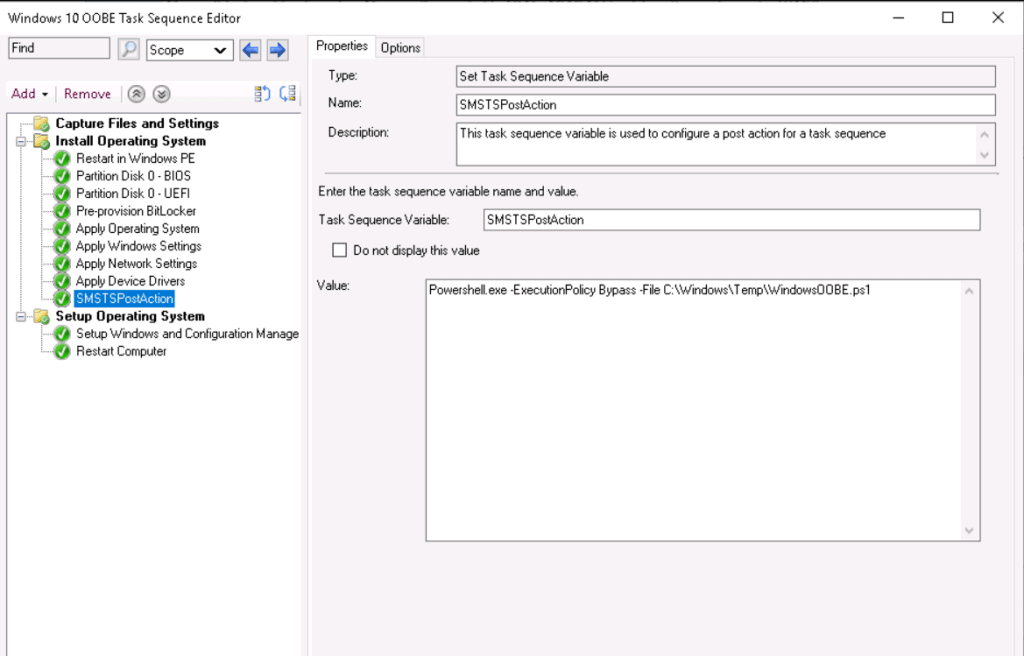 SCCM Customize Windows Out of Box Experience OOBE Using ConfigMgr 17