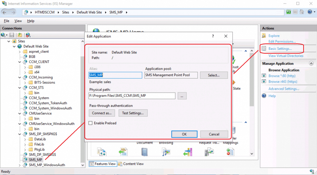 List Of SCCM MP IIS Virtual Directories | ConfigMgr | MEMCM HTMD Blog