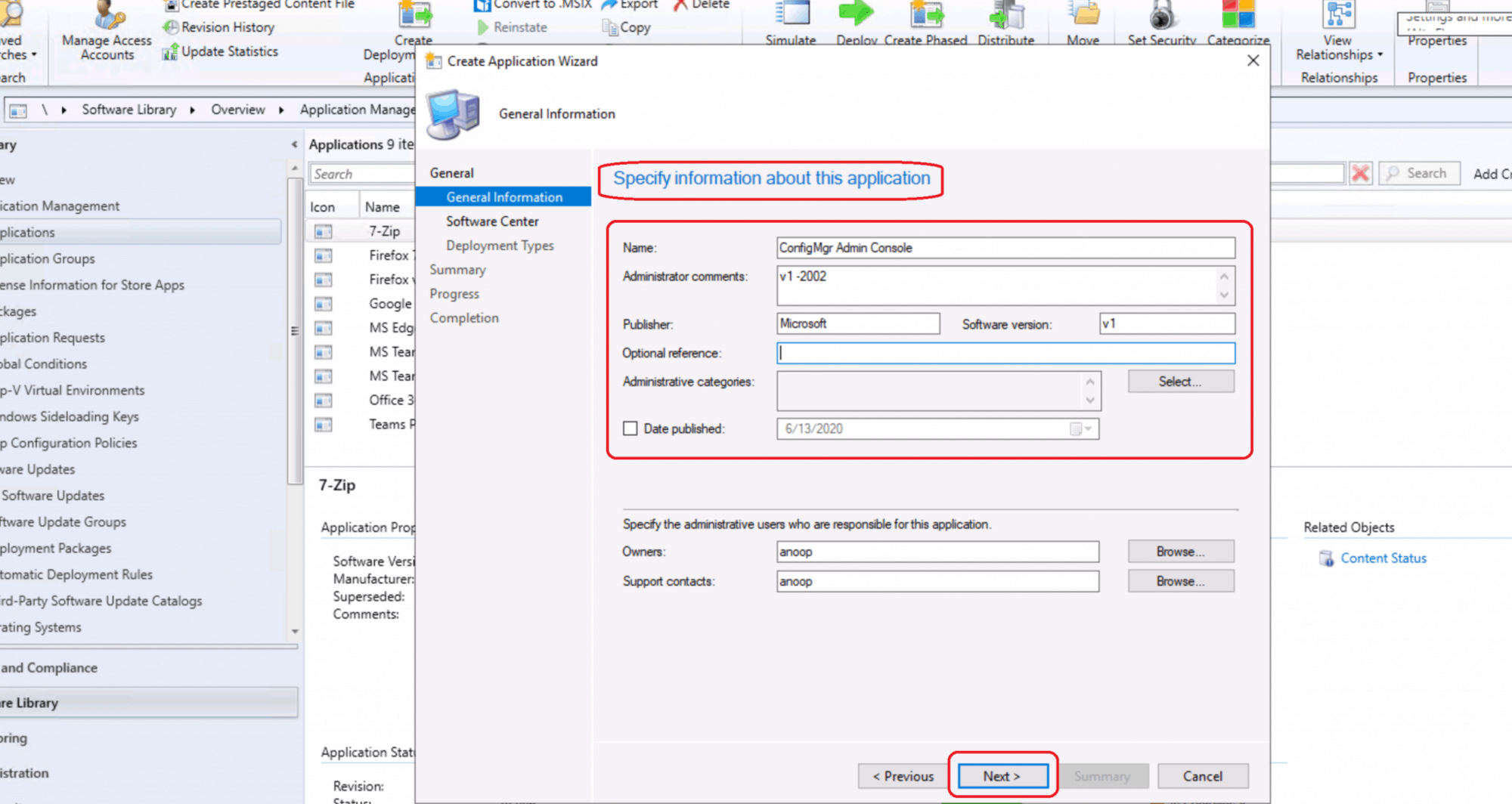 ConfigMgr Admin Console Silent Install Application Using SCCM HTMD Blog