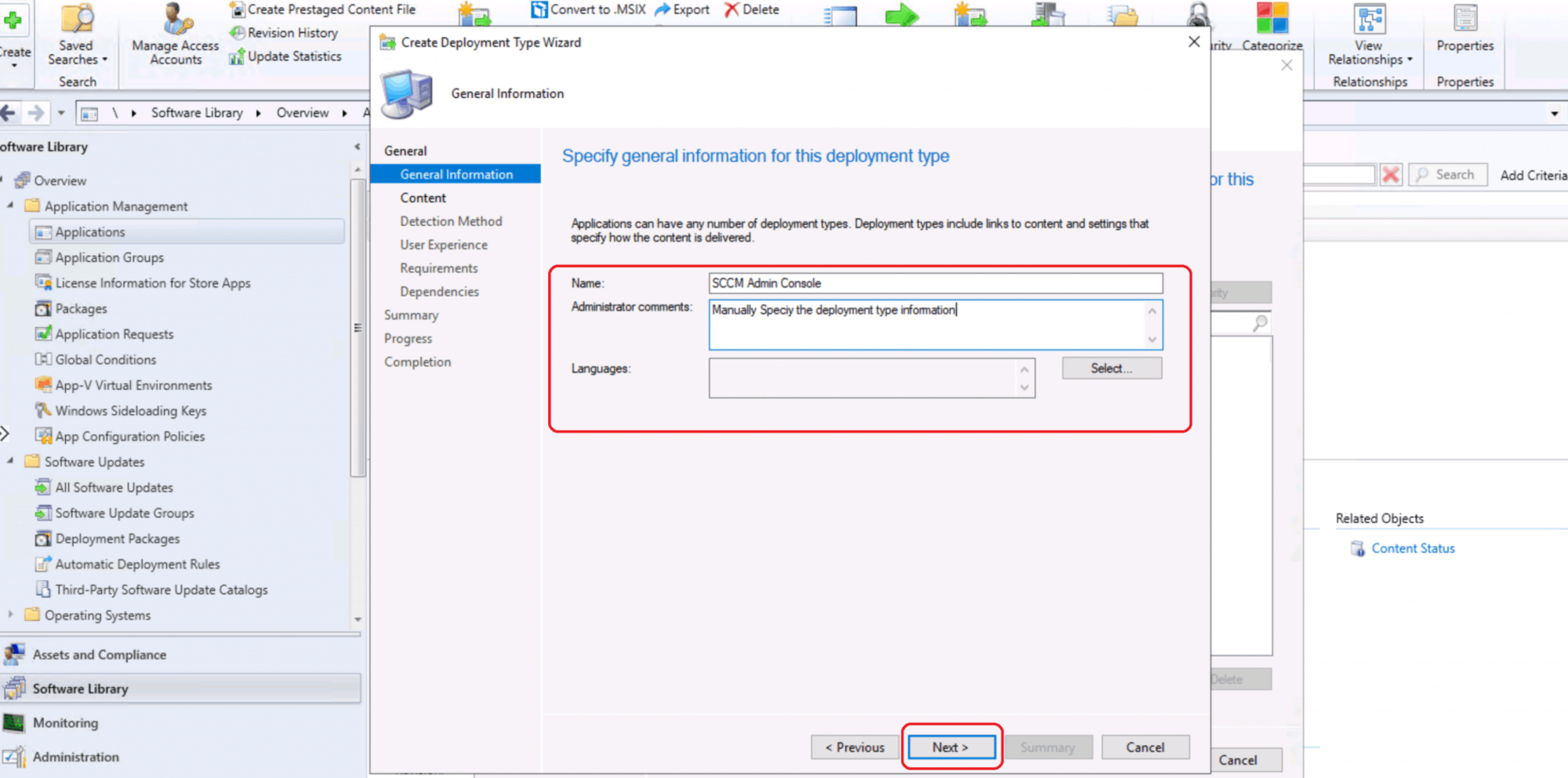 ConfigMgr Admin Console Silent Install Application Using SCCM HTMD Blog