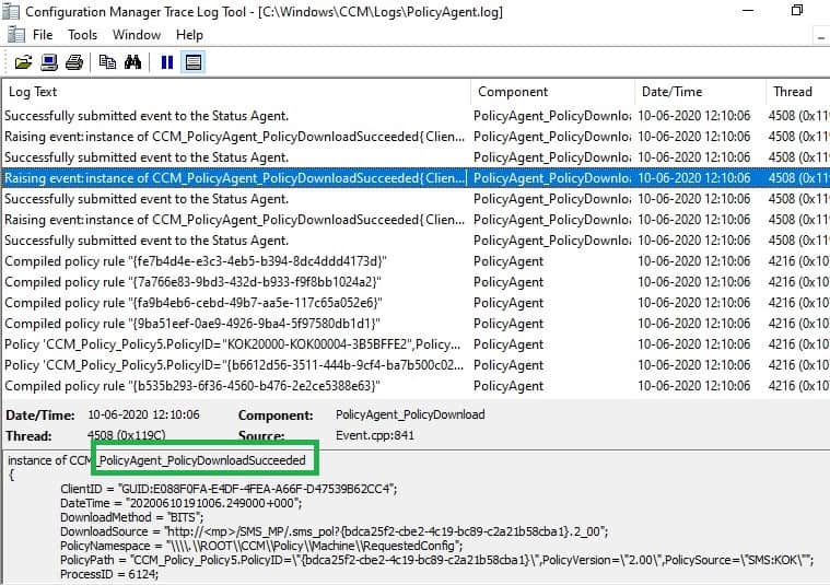 Policyagent.log CMG cloud management gateway - ConfigMgr Client Deployment Using Intune | Workflow | SCCM