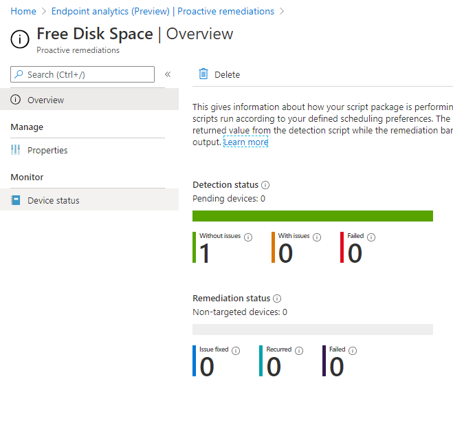 MEM Endpoint Analytics with Joy - Monitoring status for your proactive remediation scripts.