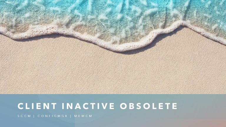 SCCM Client InActive Obsolete Status Using SQL Query