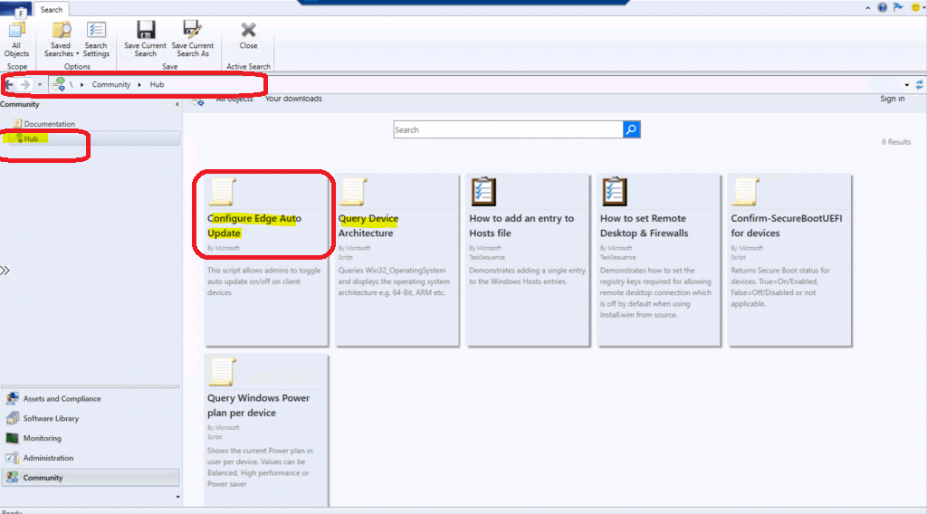ConfigMgr Community Hub Download Script | Edge Auto Update | SCCM 1