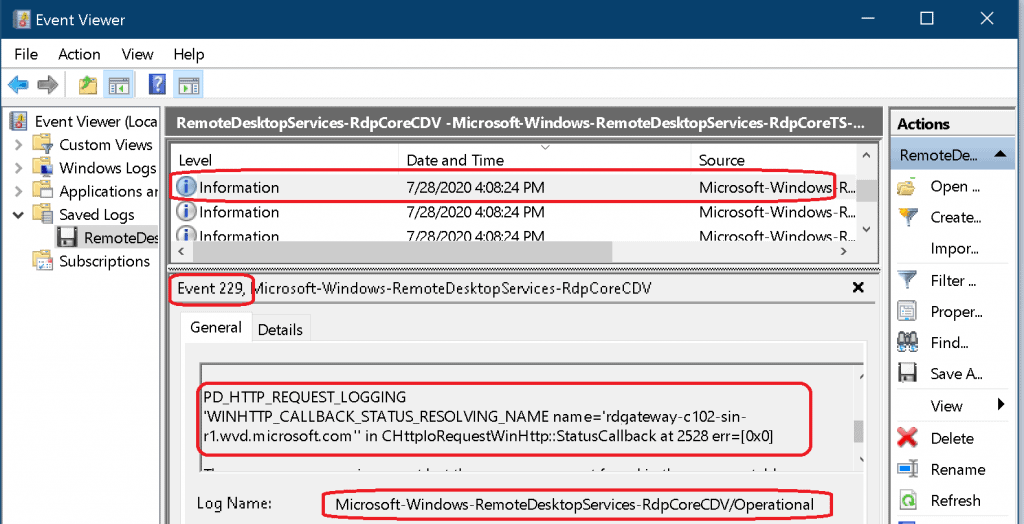 Understanding TCP Reverse Connect Flow for AVD using Event Logs - Fig.3