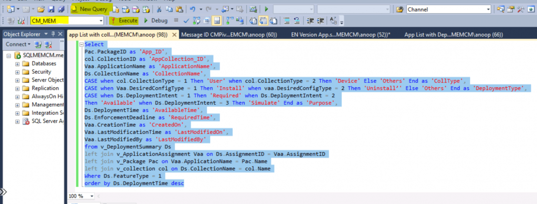 SCCM Application Deployment Custom Report SQL Query | ConfigMgr HTMD Blog