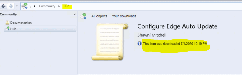 ConfigMgr Community Hub Download Script | Edge Auto Update