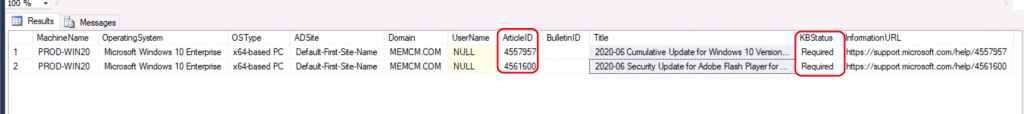 SCCM Patch Status SQL Query Based on Particular Collection | ConfigMgr