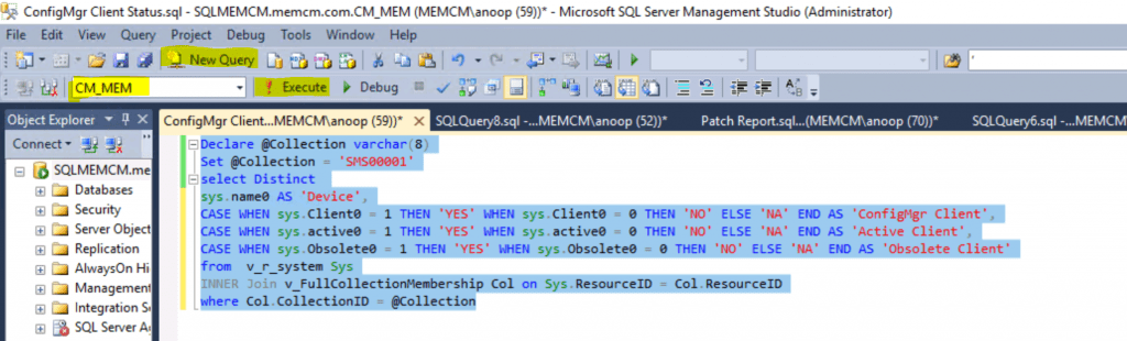 SCCM Client InActive Obsolete Status