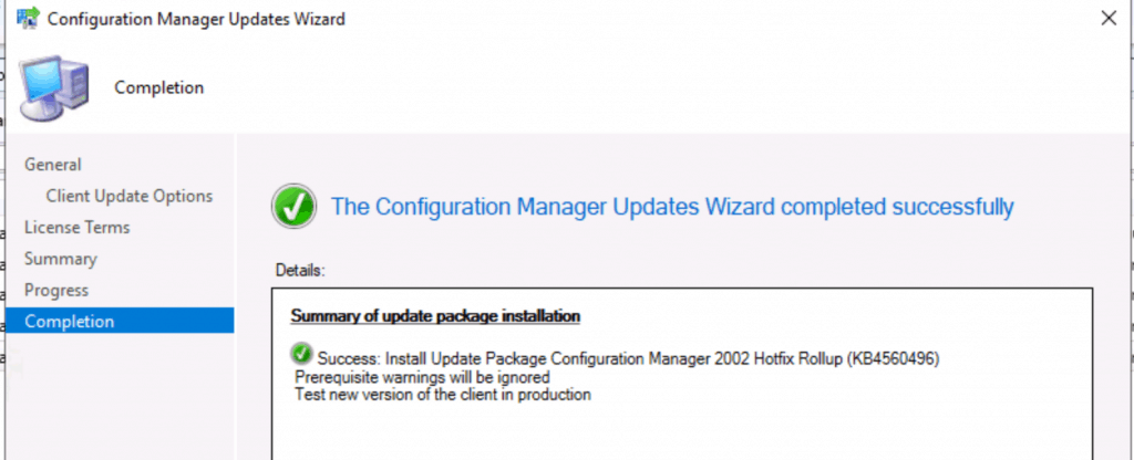 SCCM 2002 Hotfix Rollup KB4560496 | ConfigMgr 2002 Rollup Update