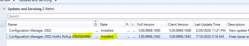 SCCM 2002 Hotfix Rollup KB4560496 | ConfigMgr | Update Rollup | 30 Fixes 7