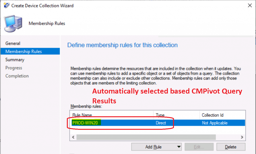 SCCM CMPivot collection