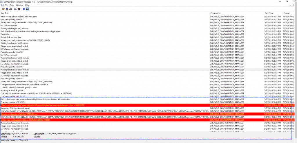 Fix SCCM Failed to create assembly Name Object Error = 0x80131701